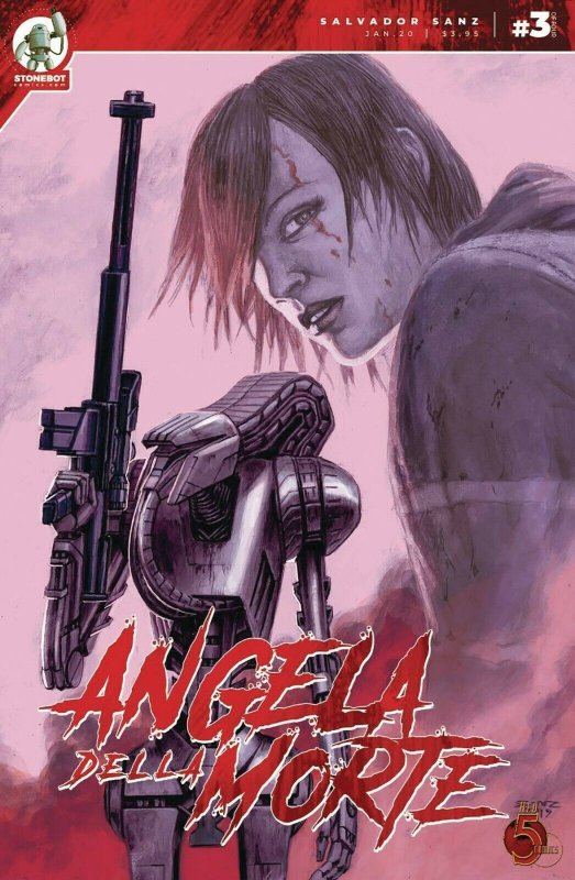 ANGELA DELLA MORTE #3 (OF 4) - RED 5 COMICS & STONEBOT - JANUARY 2020 811316010924