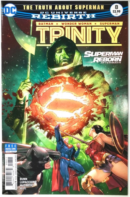 TRINITY Comic Issue 8 — Batman Superman Wonder Woman — 2017 DC Rebirth Universe 761941342870