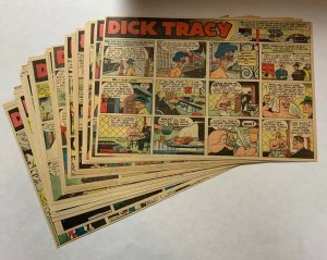 Dick Tracy Newspaper Comics Sundays 1946 InComplete Year Great Shape 36 Total