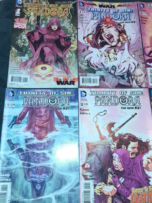 Trinity of Sin: Pandora #1,3,10,11,12,13 (DC, 2013) VF/NM