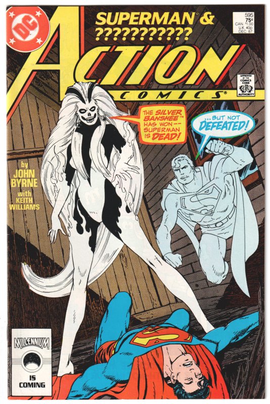 Action Comics #595 (1987) 1st appearance Silver Banshee by John Byrne