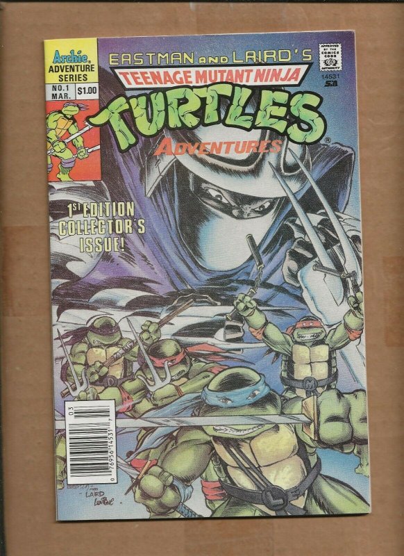 TEENAGE MUTANT NINJA TURTLES ADVENTURES #1 NEWSSTAND UPC CODE ARCHIE ONGOING