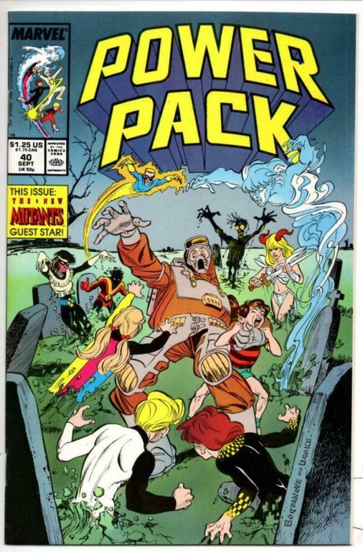 POWER PACK #40, VF/NM, Marvel, 1984 1988, New Mutants more in store