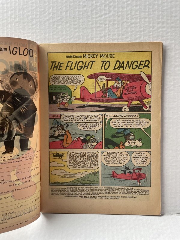 Walt Disney’s Mickey Mouse #98  1964 Gold Key