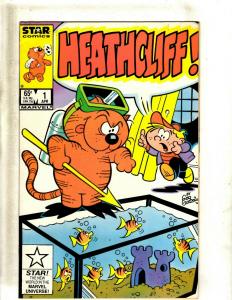 Lot of 12 Heathcliff! Marvel Comic Books #1 2 3 4 6 7 8 9 11 13 16 17 J344