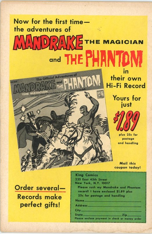 Mandrake the Magician 10  VG  1967