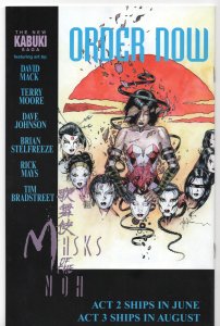 Kabuki: Masks of the Noh #1 Variant by Buzz (Caliber Comics 1996) SIGNED