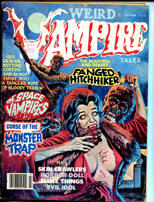 Weird Vampire Tales Vol. 3 #2  1979-Graveyard horror-violent-lurid-VG