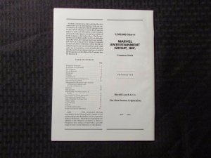 1991 MARVEL ENTERTAINMENT GROUP Stock Prospectus VF 8.0