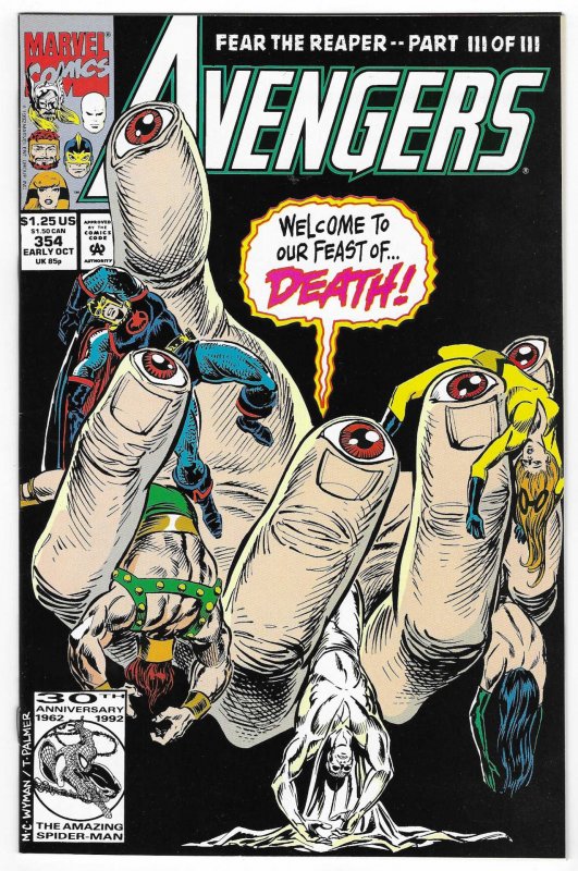 The Avengers #354 Direct Edition (1992)