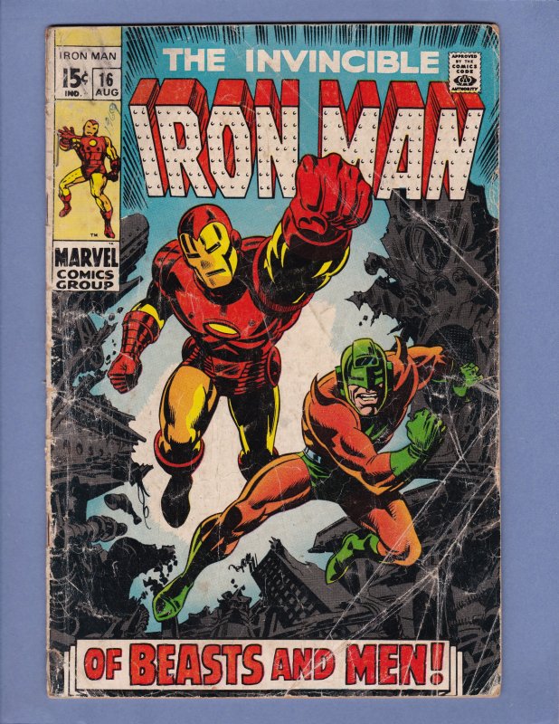 Iron Man #16 GD Marvel 1969 Silver Age