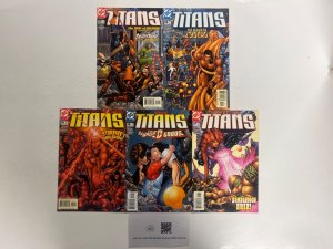 5 The Titans DC Comic Books # 17 18 19 20 22 Superman Wonder Woman 59 JS37