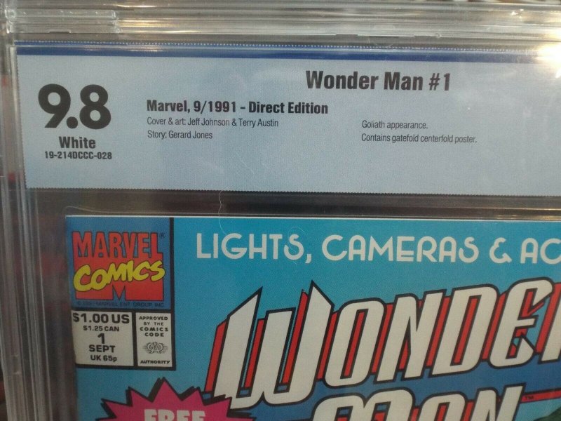 Wonder Man #1 - CBCS 9.8 - NM/MINT - White Pages - Marvel 1991