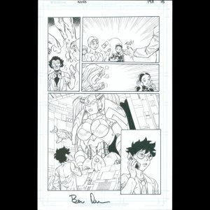 NINJA HIGH SCHOOL Issue 196 Page 15 Original art Signed by Ben Dunn