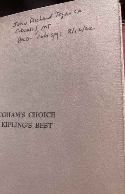 Maugham’s choice of Kipling‘s best, 1958