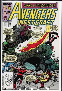 Avengers West Coast #54 (1990) West Coast Avengers / Avengers West Coast