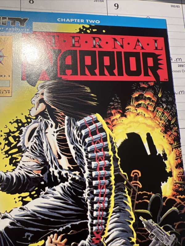 Eternal Warrior #1  VF+ (8.5) WP  Valiant Comics 1992 Gold Logo Variant cover