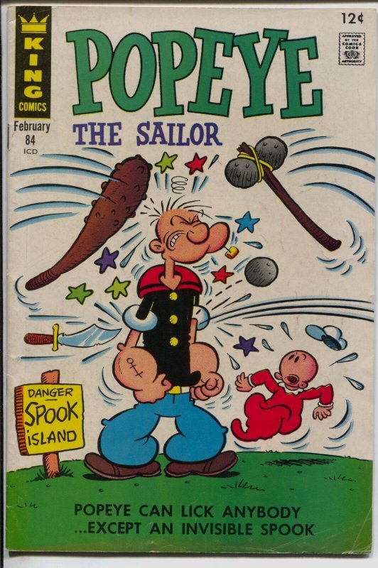 Popeye #84 1967-King-Swee'pea-Bud Sagendorf-Spook Island-VG