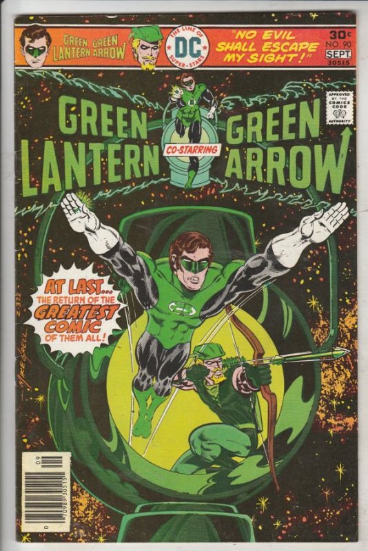 Green Lantern #90 (Aug-76) VF/NM High-Grade Green Lantern, Green Arrow