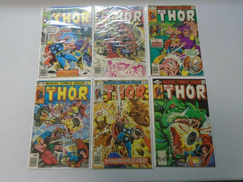 Bronze age Thor lot 22 different from #252-298 avg 6.0 FN (1976-80 1st Series)