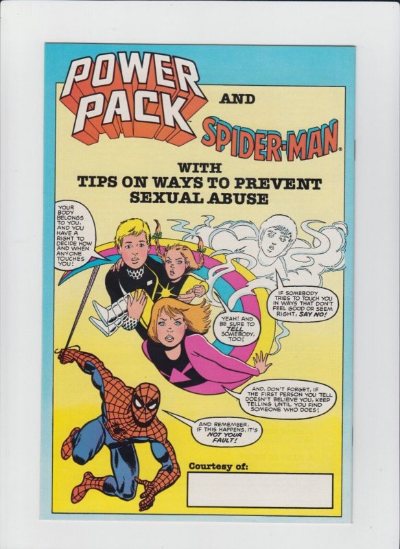 Spider-Man and Power Pack #1 - Child Abuse Prevention Issue (9.0) 1984