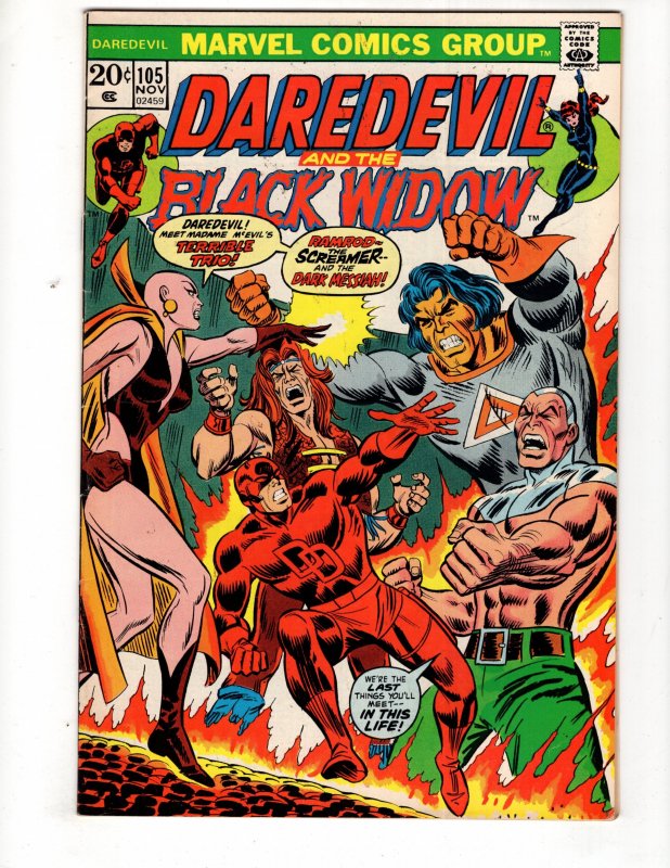 Daredevil #105 (8.5-9.0) 1973 - 1st Full Appearance of MOONDRAGON