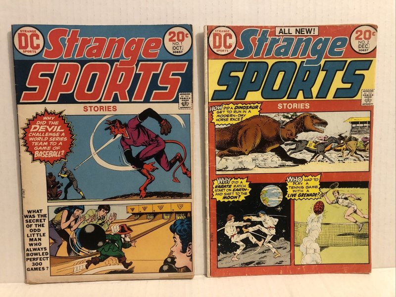 Strange Sports Stories #1 And 2 Lot Of 2