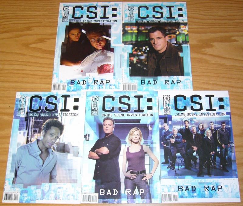 CSI: Bad Rap #1-5 VF/NM complete series MAX A. COLLINS crime scene investigation