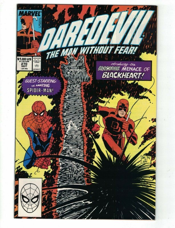 Daredevil #270 VF/NM; Marvel | 1st appearance & origin of Blackheart