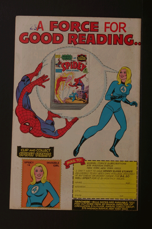 Spidey Super Stories #20 Dec 1976 Marvel & Electric Company