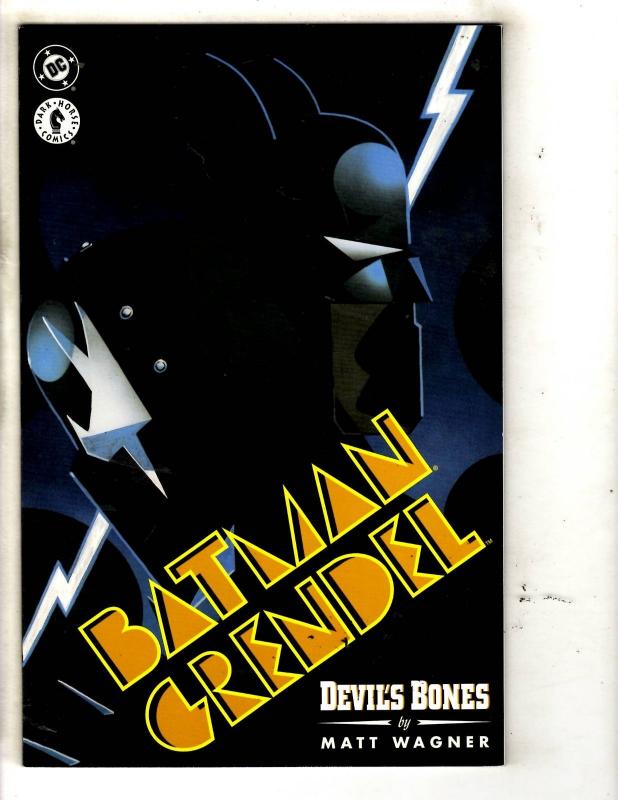 Lot Of 4 Batman Grendel DC Comics Graphic Novel Comic Books # 1 2 (2 Series) MF6