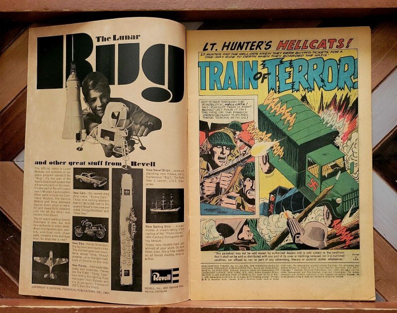 OUR FIGHTING FORCES #111 VG/FN (DC 1968) Lt. Hunter's HELLCATS Train of Terror