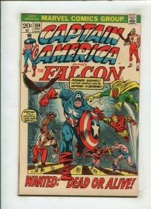 CAPTAIN AMERICA #154 (8.0/8.5) AVENGERS!! 1972 