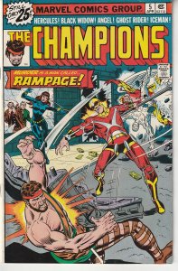 The Champions(Marvel, vol. 1) # 5 Black Widow, Ghost Rider, X-Men, Hercules