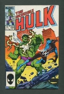 The Incredible Hulk #295 /  8.0 - 8.5 VFN+  /  May 1984