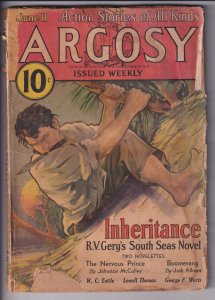 ARGOSY WEEKLY V230N3 (06/11/1932) FaGD 1.5 cream to white. PULP Magazine!