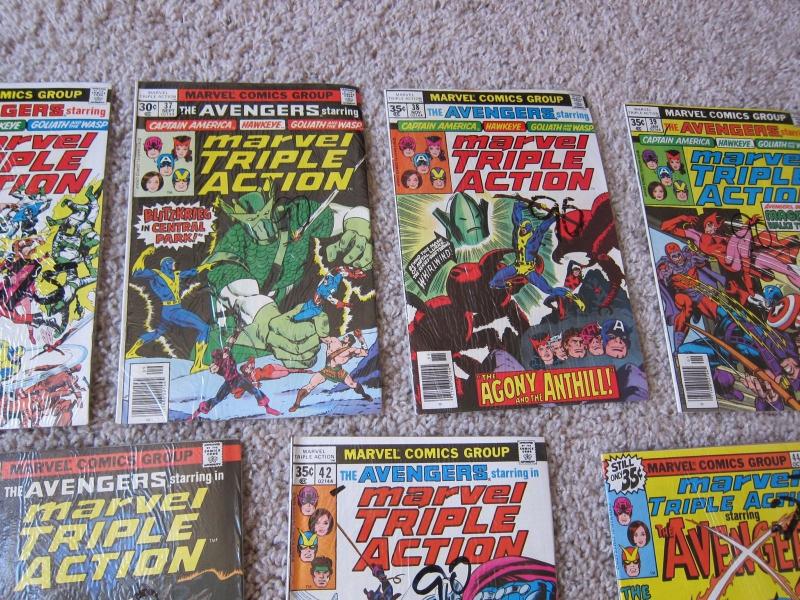 The Avengers Starring Marvel Triple Action #35-44 Run F/VF (7.0) (598J)