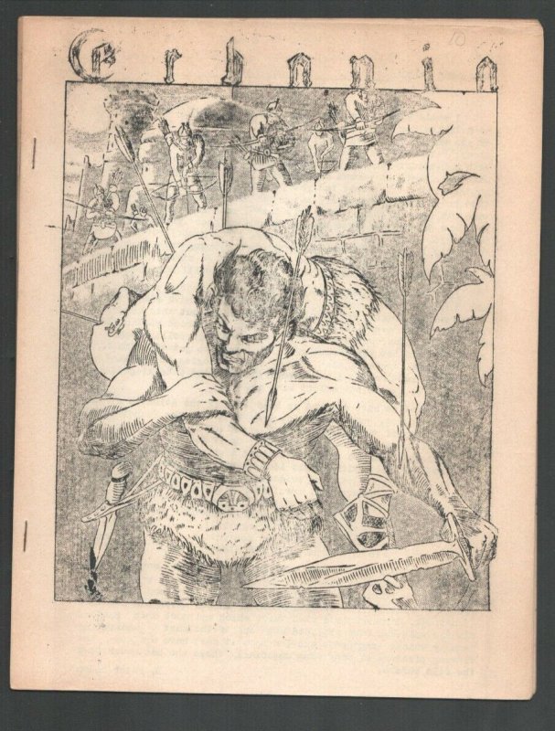 Erbania #10 1961-Edgar Rice Burroughs & Tarzan Fanzine-Cover art by Roy Morga...