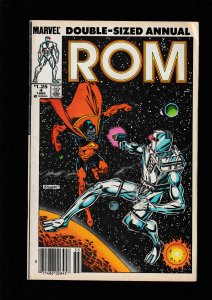 Rom Annual #4 Newsstand Edition (1985) FN / VS GLADIATOR / STEVE DITKO