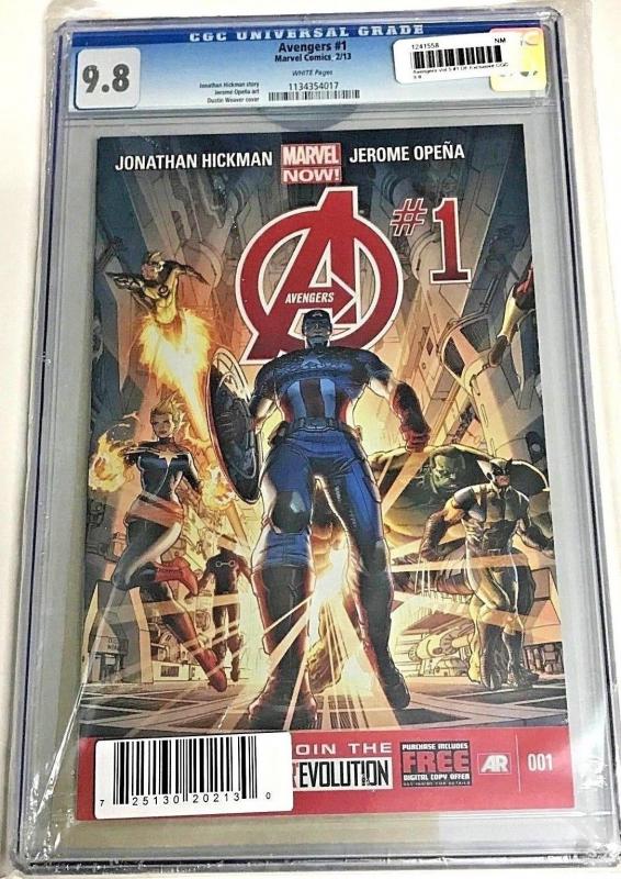 AVENGERS#1 CGC 9.8 DYNAMIC FORCES LIMITED EDITION 2013 MARVEL COMICS  