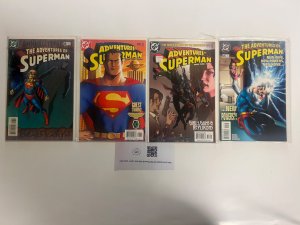 4 Superman DC Comic Books # 8 545 627 628 Batman Flash Wonder Woman Robin 5 JS27