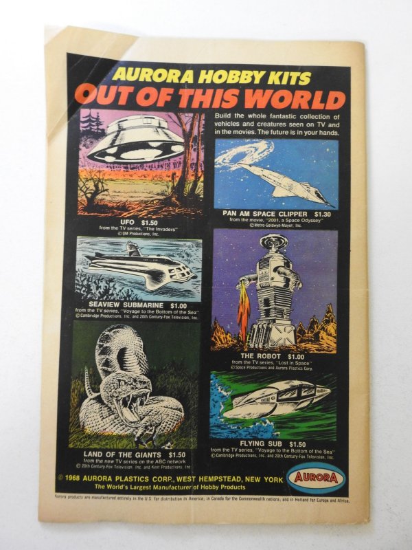 Brother Power the Geek #2 (1968) VG- Condition moisture stain