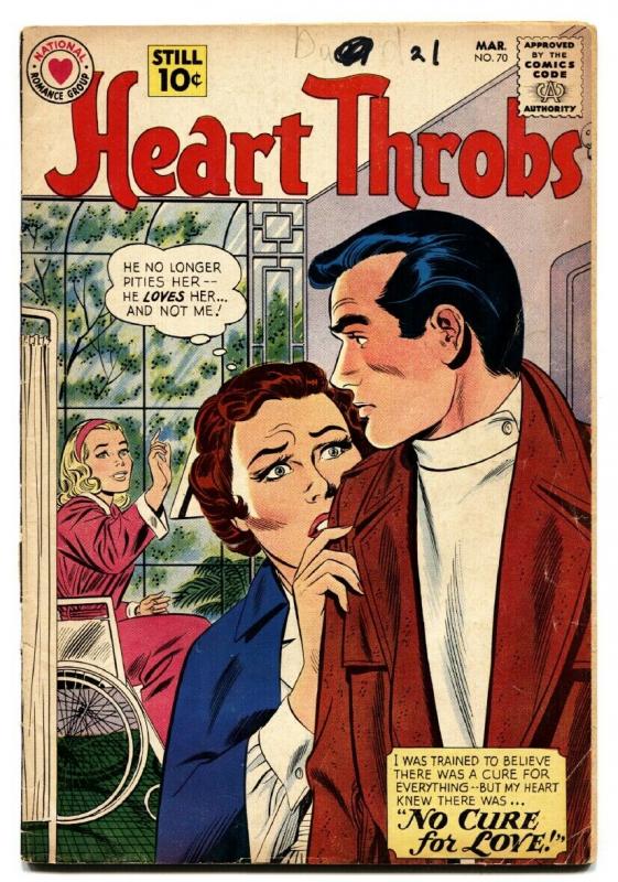 Heart Throbs #70 1961-DC-Wheelchair cover