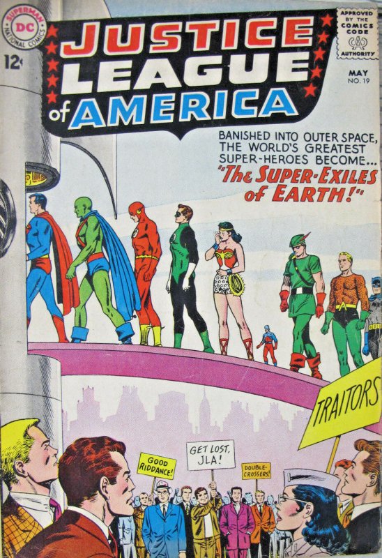 The Justice League of America DC Comics Silver Age 1963 #19 VG 4.5