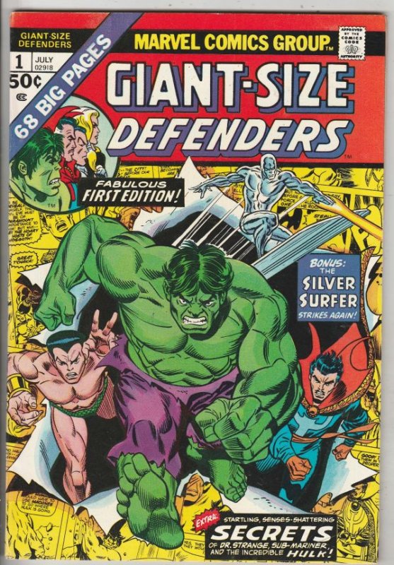 Giant-Size Defenders #1 (Jul-74) VF+ High-Grade Dr.Strange, Namor, Hulk, Silv...