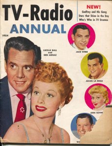 TV-Radio Annual 1954-Lucy & Desi-Jack Webb-star pix-bios-G