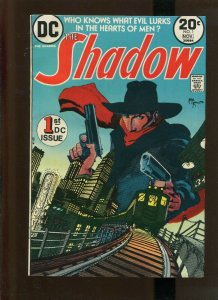 THE SHADOW #1 (7.5)VF- THE DOOM PUZZLE!! 1973