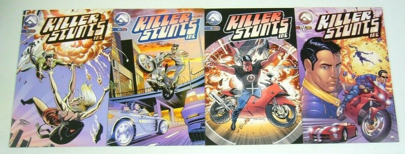 Killer Stunts Inc. #1-4 VF/NM complete series - a set - stunt doubles 2 3 lot