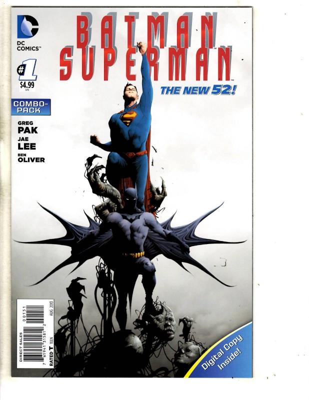 Lot Of 5 Batman Superman DC Comic Books # 1 (Combo) 2 3 4 3.1 (3D) Flash J89