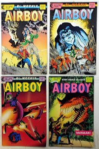 Airboy Lot of 4 #12, 13, 17, 44 (1986) Eclipse Comics Valkyrie 1st Print